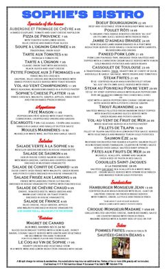 Menu photo 6 Sophie's Bistro Somerset, NJ Menu photo 6 Sophie's Bistro Somerset, NJ