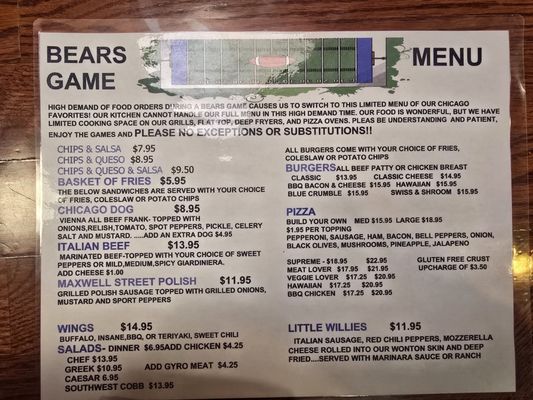 Menu photo 1 Wrigley's Chicago Bar & Grill Golden, CO Menu photo 1 Wrigley's Chicago Bar & Grill Golden, CO