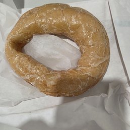A glazed donut A glazed donut