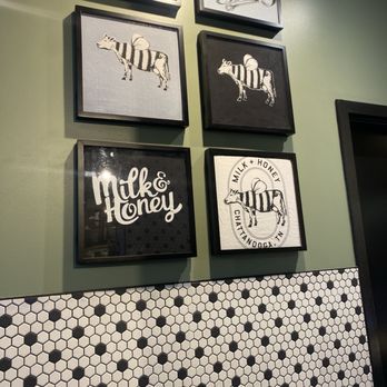 Milk & Honey - Wall art inside - Cafes Near Me - Chattanooga, Tennessee