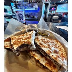 Caps Sports Bar & Grill - Pretty Good  Italian Beef Quesadillas w Mozzarella Cheese !  @ Caps Sports Bar & Grill.  347 W St Charles Rd, Villa Park, IL Cool.