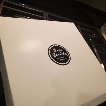 Papa Ganache - Simple & cool logo on their *to go* box - Cupcakes Near Me - Cranford, New Jersey Papa Ganache - Simple & cool logo on their *to go* box - Cupcakes Near Me - Cranford, New Jersey