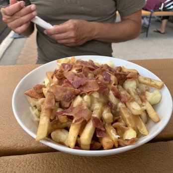 Whistle Stop Pub - Poutine with Bacon - Pubs Near Me - Jasper, Alberta Whistle Stop Pub - Poutine with Bacon - Pubs Near Me - Jasper, Alberta