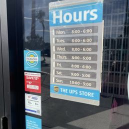 Hours stated: M-F 8-6, Sat 9-5, Sun 10-3. Hours stated: M-F 8-6, Sat 9-5, Sun 10-3.