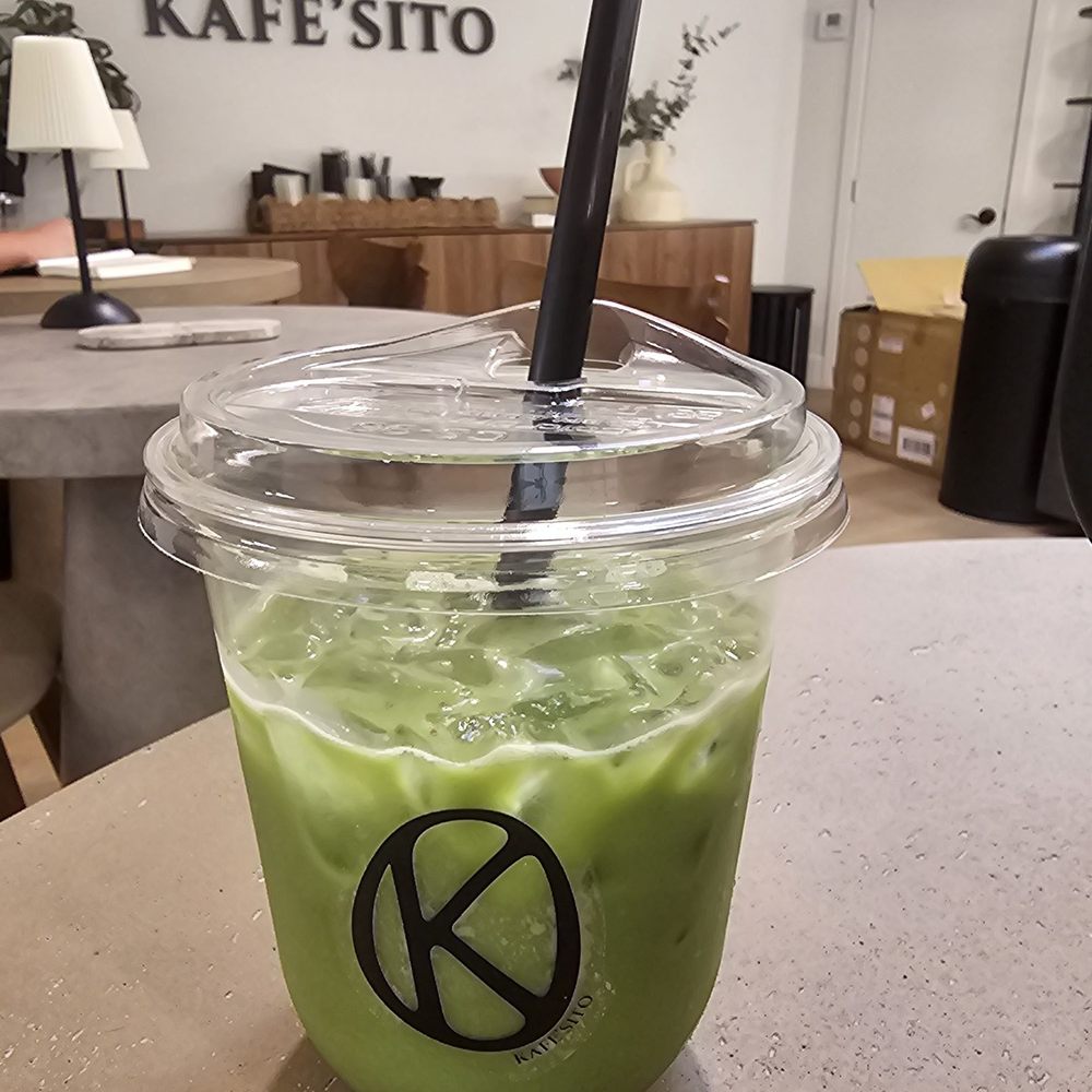 Caramel Oat Matcha Latte Caramel Oat Matcha Latte