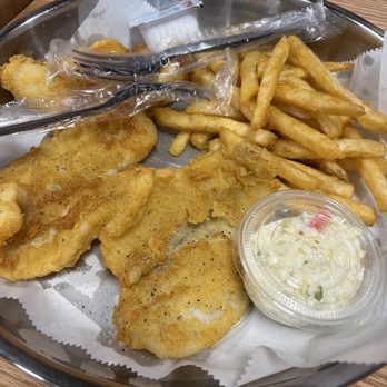 Pier 17 Seafood - Flounder and fries with slaw - Seafood Near Me - Cleveland, Tennessee Pier 17 Seafood - Flounder and fries with slaw - Seafood Near Me - Cleveland, Tennessee