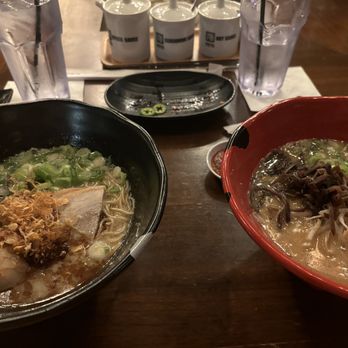 JINYA Ramen Bar - Woodlands - JINYA Tonkotsu Black and Tonkotsu Spicy - Ramen Near Me - Spring, Texas