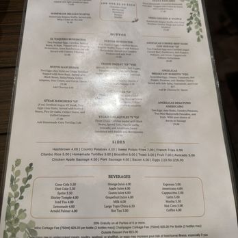 Angelicas - Menu - Breakfast & Brunch Near Me - Redwood City, California