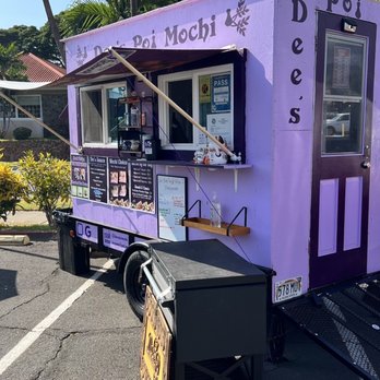 Dee's Poi Mochi - Their cute purple truck! Hard to miss. I saw this immediately when I passed by them the first time. - Hawaiian Near Me - Kahului, Hawaii Dee's Poi Mochi - Their cute purple truck! Hard to miss. I saw this immediately when I passed by them the first time. - Hawaiian Near Me - Kahului, Hawaii