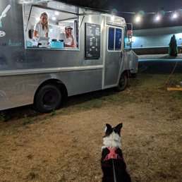 The pup was giving googly eyes to try and get a second serving! I think the two in the truck are the owners. Good sweets!