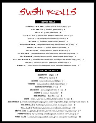 Menu photo 3 Kawakubo Revelstoke, BC Menu photo 3 Kawakubo Revelstoke, BC