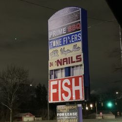 PrimeBBQ Smokehouse - Strip Mall marquee on Telegraph Rd.