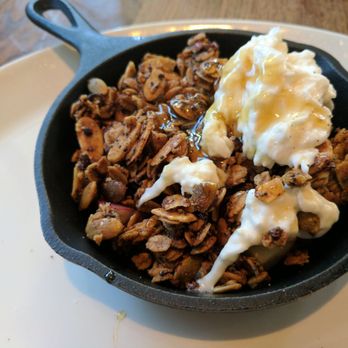 Nopa - Wood Roasted Peaches, burrata, almond cocoa nib granola and honey. - New American Near Me - San Francisco, California Nopa - Wood Roasted Peaches, burrata, almond cocoa nib granola and honey. - New American Near Me - San Francisco, California