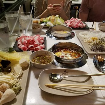 Spring Shabu-Shabu - Spicy pork bone broth - I'd pass - Hot Pot Near Me - Boston, Massachusetts Spring Shabu-Shabu - Spicy pork bone broth - I'd pass - Hot Pot Near Me - Boston, Massachusetts