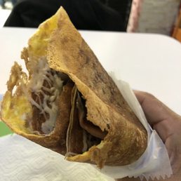 Crepe with Salmon and cheese. Crepe with Salmon and cheese.
