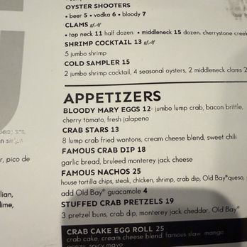 Jimmy's Famous Seafood - Menu - Seafood Near Me - Baltimore, Maryland