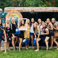 Delmarva Discovery Tours - This bride tribe is rocking it out here.