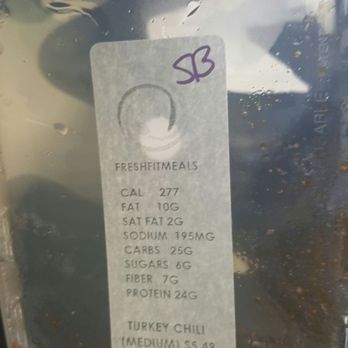 Fresh Fit Meals - Medium turkey chili - good taste and spicy - Health Markets Near Me - Urbandale, Iowa Fresh Fit Meals - Medium turkey chili - good taste and spicy - Health Markets Near Me - Urbandale, Iowa