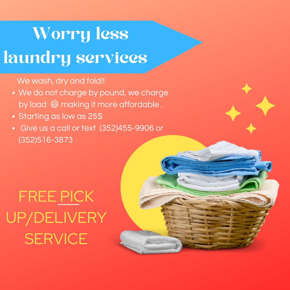 WORRY LESS LAUNDRY SERVICES Updated August 2024 Request a Quote Mount Dora, Florida