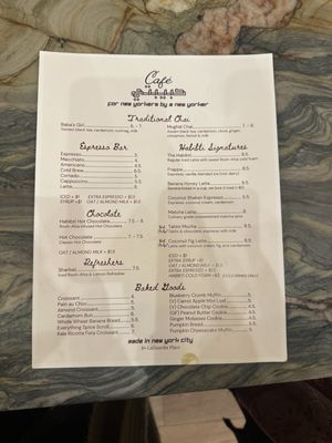 Menu photo 5 Cafe Habibti New York, NY