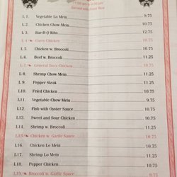 Beijing House - Menu