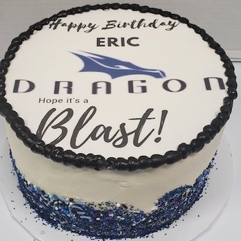 Cosmic Cakery - Fabulous almond cake with raspberry filling and smooth buttercream. - Bakeries Near Me - San Antonio, Texas