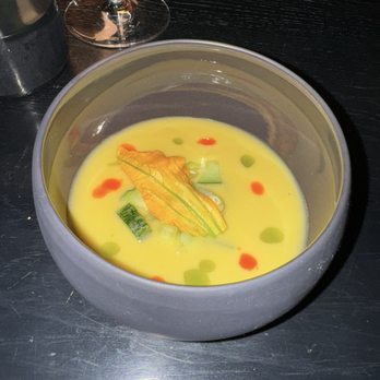 7 Adams - Cold corn soup with cucumbers - American Near Me - San Francisco, California 7 Adams - Cold corn soup with cucumbers - American Near Me - San Francisco, California