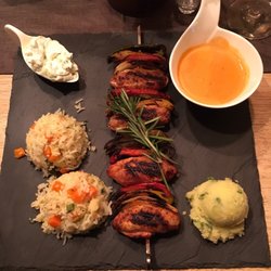 Santorini - Onassisspieß (Schweinemedaillons gefüllt mit Feta)