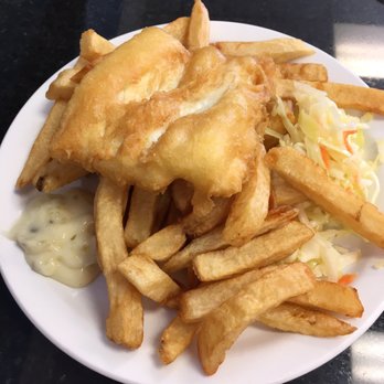 Halibut House Fish and Chips - Their lunch special fish and chips with coleslaw is a good portion! - Fish & Chips Near Me - Markham, Ontario Halibut House Fish and Chips - Their lunch special fish and chips with coleslaw is a good portion! - Fish & Chips Near Me - Markham, Ontario