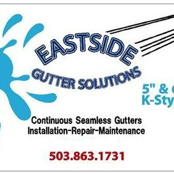 Eastside Gutter Solutions - We specialize in rain gutter installation and repair. Locally and family owned business. Call today for a quote.