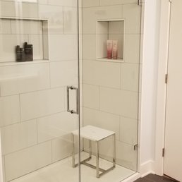 a walk in shower