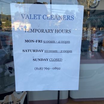 Valet Cleaners - Temporary hours. - Laundry Services Near Me - Studio City, California Valet Cleaners - Temporary hours. - Laundry Services Near Me - Studio City, California