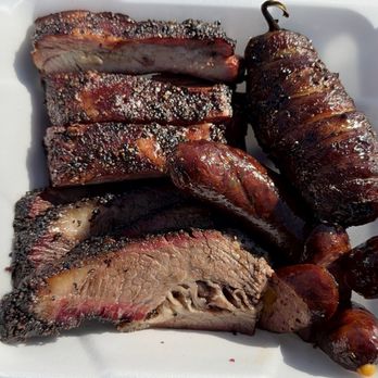 Hutchins BBQ - Texas Twinkie, Brisket point, pork ribs and jalapeño cheddar sausage - Barbeque Near Me - McKinney, Texas Hutchins BBQ - Texas Twinkie, Brisket point, pork ribs and jalapeño cheddar sausage - Barbeque Near Me - McKinney, Texas
