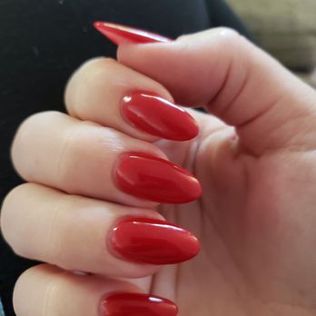 Luxor Nails - SNS nails (my natural nail after 4 months of growth doing SNS) - Nail Salons Near Me - Tampa, Florida
