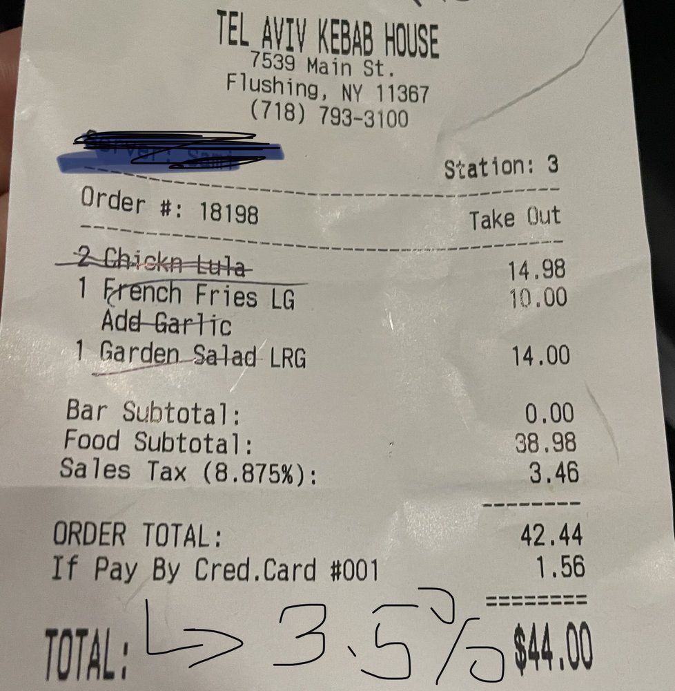 TEL AVIV KEBAB HOUSE Updated September 2024 7539 Main St, Queens