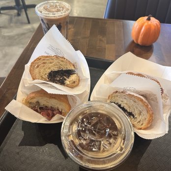 Lviv Croissants - Oreo croissant and the pastrami croissant - Cafes Near Me - Fair Oaks, California