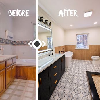 Arora Remodeling - Here's a before and after for a bathroom in La Plata, client was very pleased! - General Contractors Near Me - Silver Spring, Maryland Arora Remodeling - Here's a before and after for a bathroom in La Plata, client was very pleased! - General Contractors Near Me - Silver Spring, Maryland