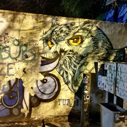 Street art in the parking lot