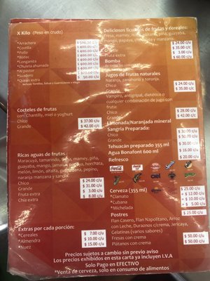 Menu photo 1 Don Frank Ciudad de Mexico, DIF