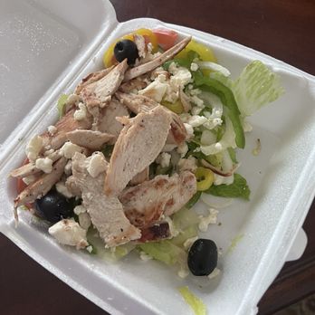 Chex Grill & Wings - M grilled chicken Greek salad (1/2 if it, after I ate half) - Burgers Near Me - Nashville, Tennessee