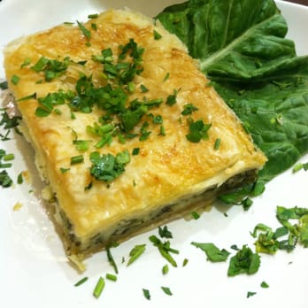 Green Olive - This is a feta cheese philo square. - Mediterranean Near Me - Downey, California Green Olive - This is a feta cheese philo square. - Mediterranean Near Me - Downey, California