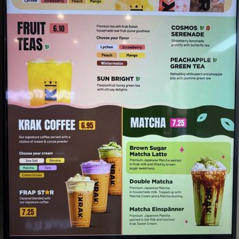Krak Boba - Menu - Bubble Tea Near Me - Oceanside, California Krak Boba - Menu - Bubble Tea Near Me - Oceanside, California