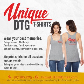 Unique DTG T-Shirt Printing - Screen Printing/T-Shirt Printing Near Me - Orlando, Florida Unique DTG T-Shirt Printing - Screen Printing/T-Shirt Printing Near Me - Orlando, Florida