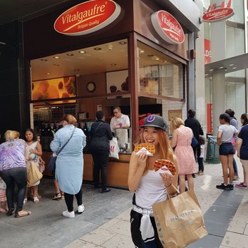 Vitalgaufre - Chocolate Waffle, Rasberry Waffle - Desserts Near Me - Brussels, BRU