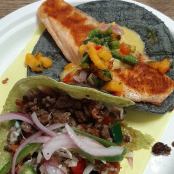 Taco Mesa - Serrano steak taco and salmon taco - Mexican Near Me - Mission Viejo, California Taco Mesa - Serrano steak taco and salmon taco - Mexican Near Me - Mission Viejo, California