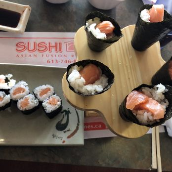 Sushi Kan - Salmon rolls and salmon hand rolls. Mmm. - Japanese Near Me - Ottawa, Ontario