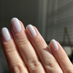 Sunset Lash & Nail Gallery - Gel; White with Chrome