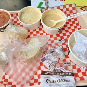 Pike Place Chowder - Couldn't finish them, taste bad, bread was hard - Seafood Near Me - Seattle, Washington