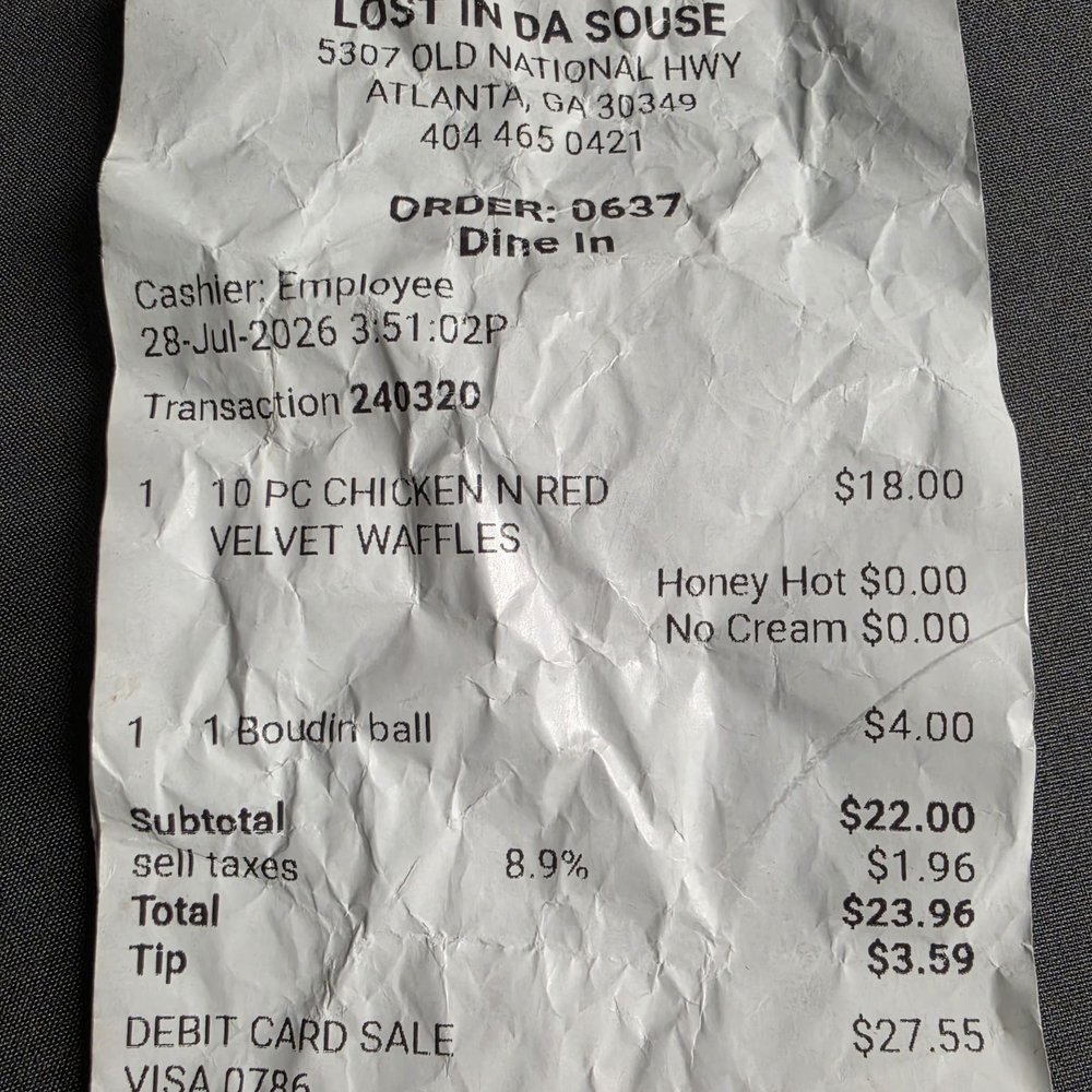 Lost In Da Souse Kitchen - Proof of purchase - Food Delivery Services Near Me - Atlanta, Georgia Lost In Da Souse Kitchen - Proof of purchase - Food Delivery Services Near Me - Atlanta, Georgia