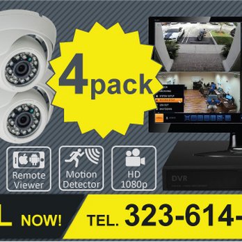 Cameras 4K - 4 Pack Security Cameras for home or business use. - Security Systems Near Me Cameras 4K - 4 Pack Security Cameras for home or business use. - Security Systems Near Me